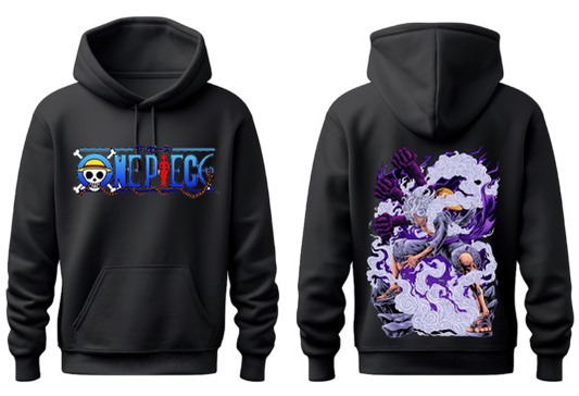 one piece One Size hoodie Black Back 9