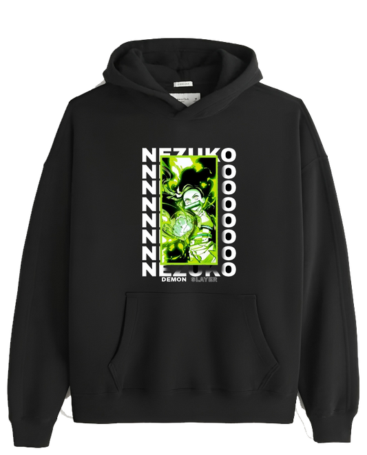 Anime Demon slayer nezuko tanjiro Oversize Hoodie Black 62