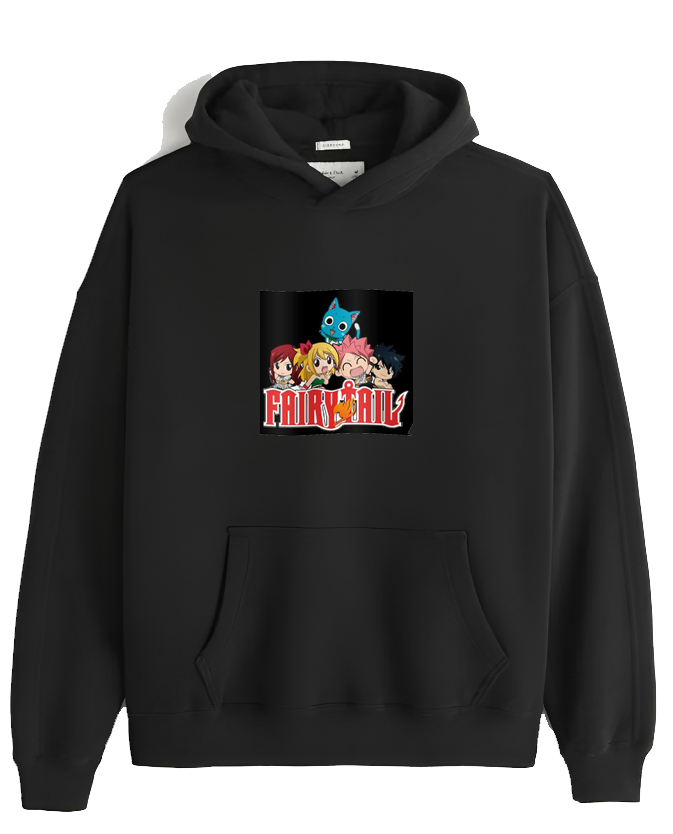 fairy tail One Size hoodie Black 9