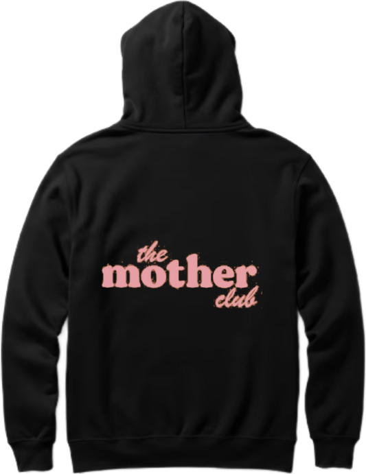 Mom dad parents Oversize Hoodie Black Back 9