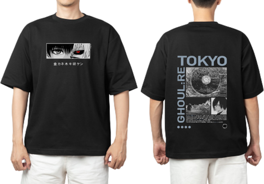 Tokyo ghoul t- shirt One Size Black Back 9