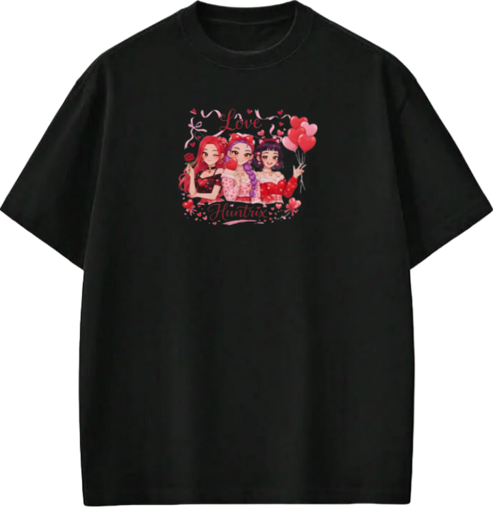Hunterix kpop  t- shirt Black 9