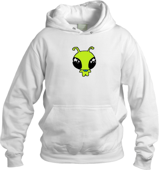 aliens Oversize Hoodie White 9