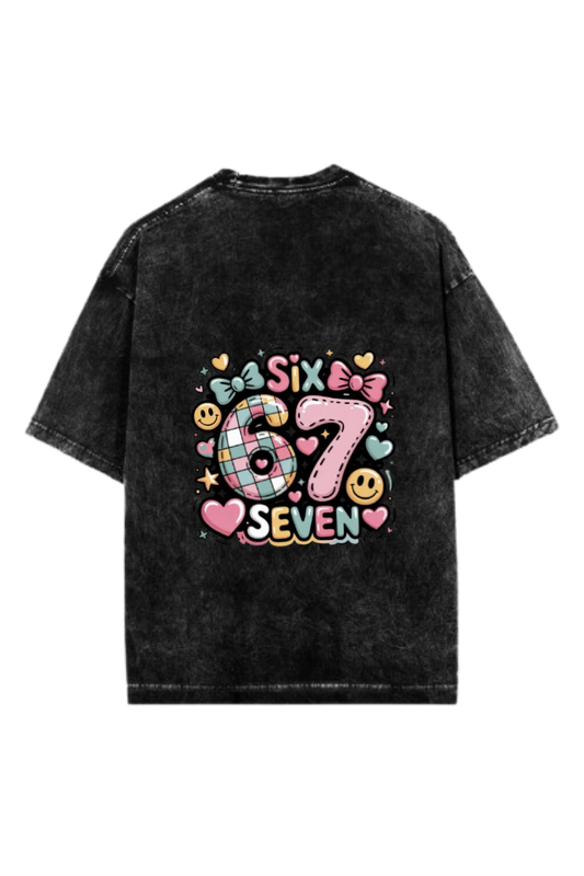 67 designs One Size t- shirt Washed Back 9