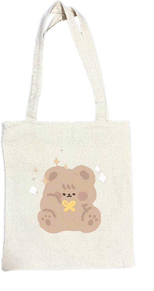 bear tote bag Beige 9