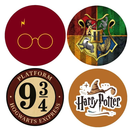Harry Potter Hogwarts Houses Crests Stickers Set, Gryffindor Slytherin Ravenclaw Hufflepuff Waterproof Vinyl Decals for Laptop, Water Bottle, and Journal 4