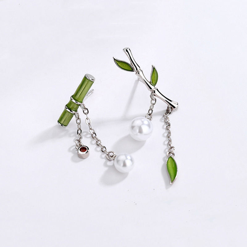 Female Retro Chinese Style Bamboo Earrings