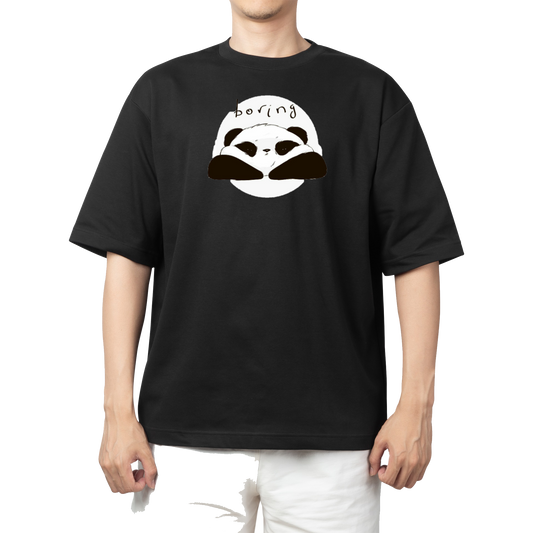 PANDA One Size t- shirt Black 10