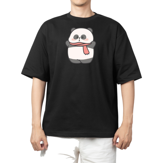 PANDA One Size t- shirt Black 11