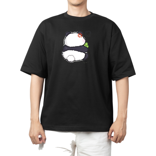 PANDA One Size t- shirt Black 12