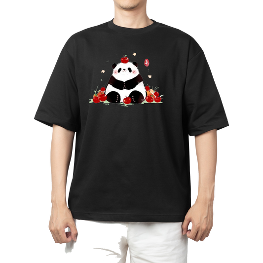 PANDA One Size t- shirt Black 15