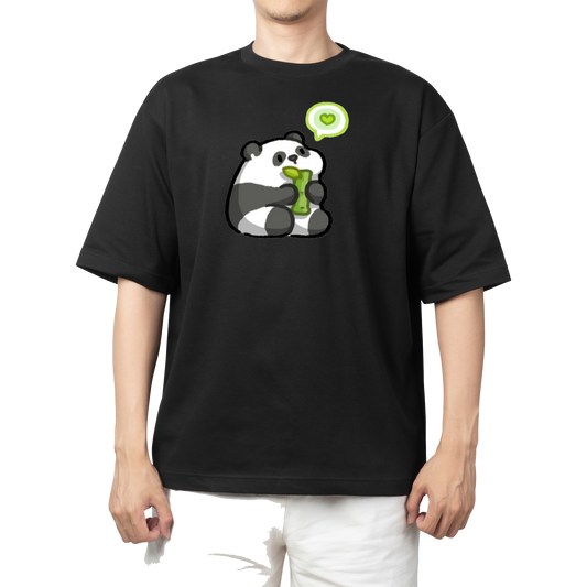 PANDA One Size t- shirt Black 16
