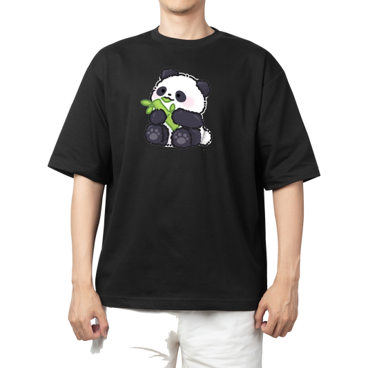 PANDA One Size t- shirt Black 19
