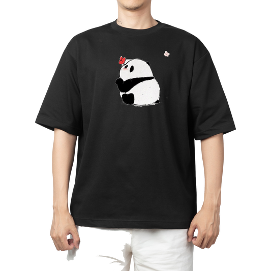 PANDA One Size t- shirt Black 1