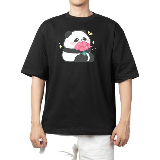 PANDA One Size t- shirt Black 21