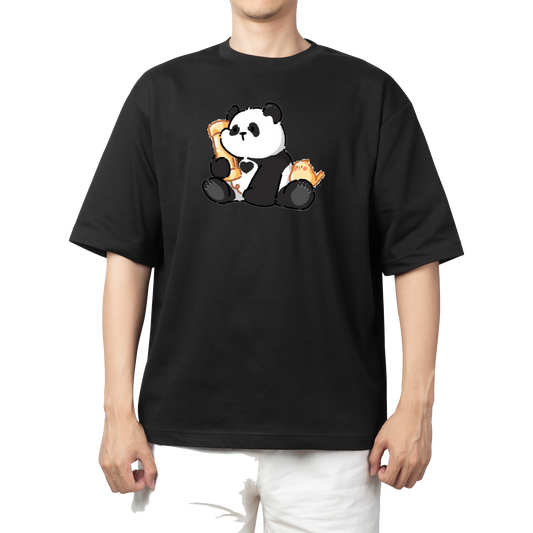 PANDA One Size t- shirt Black 22