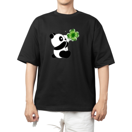 PANDA One Size t- shirt Black 27