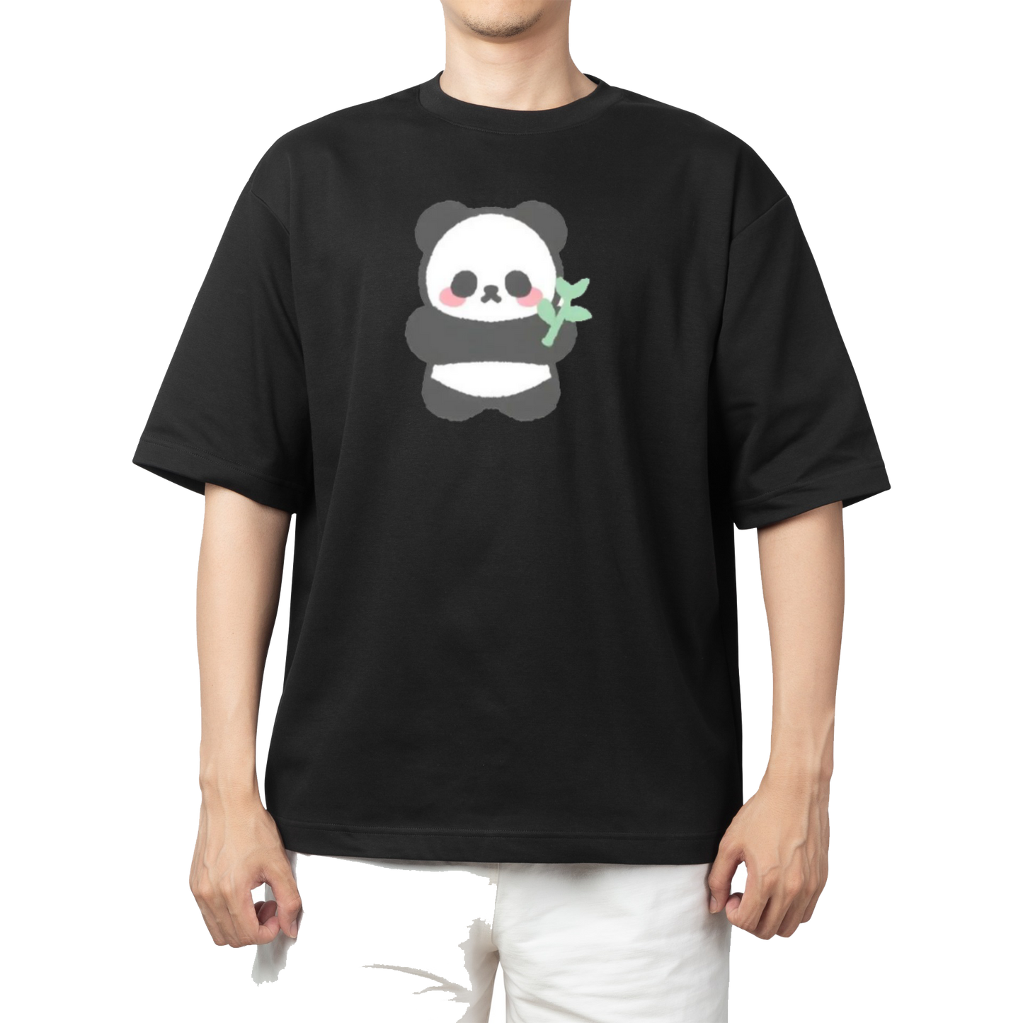 PANDA One Size t- shirt Black 3