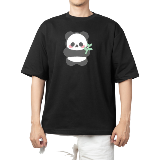 PANDA One Size t- shirt Black 3