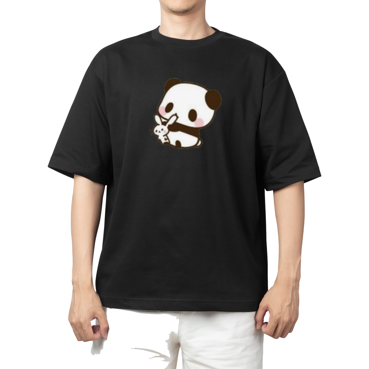 PANDA One Size t- shirt Black 32