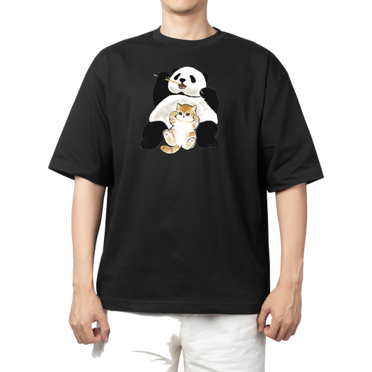 PANDA One Size t- shirt Black 34