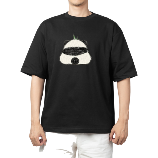 PANDA One Size t- shirt Black 5