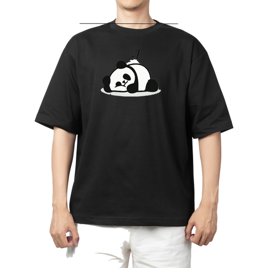 PANDA One Size t- shirt Black 6