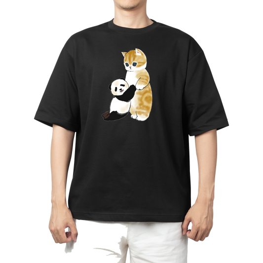 PANDA One Size t- shirt Black 7
