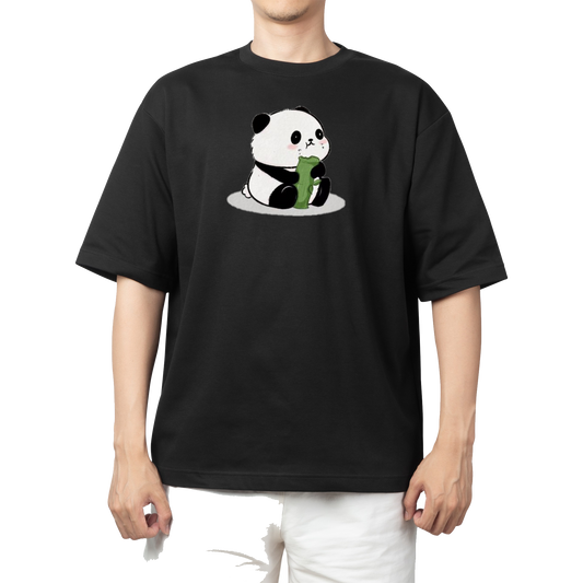 PANDA One Size t- shirt Black 9