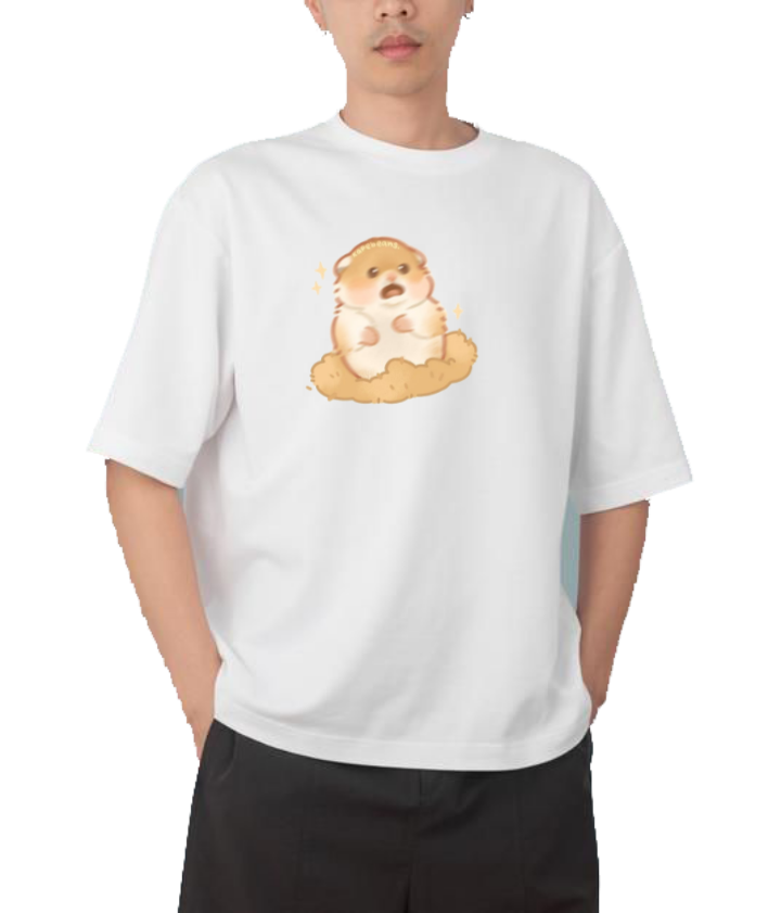 hamster One Size t- shirt White 3