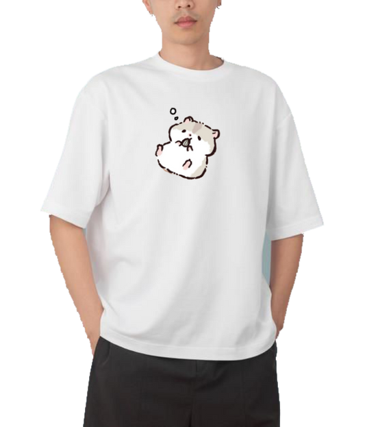 hamster One Size t- shirt White 4