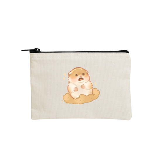 hamster wallet pencil case Beige 3