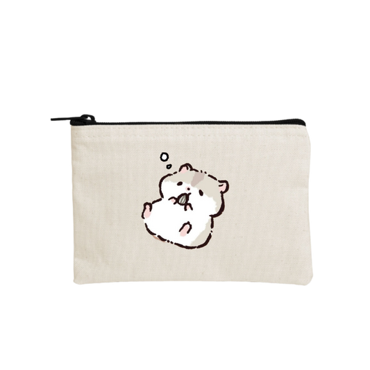 hamster wallet pencil case Beige 4