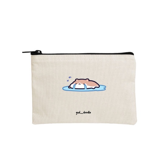 hamster wallet pencil case Beige 5
