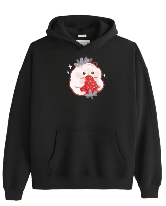 hamster Oversize Hoodie Black 1
