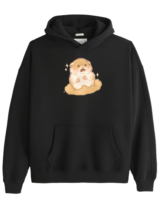 hamster Oversize Hoodie Black 3