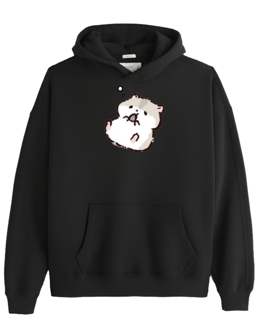 hamster Oversize Hoodie Black 4