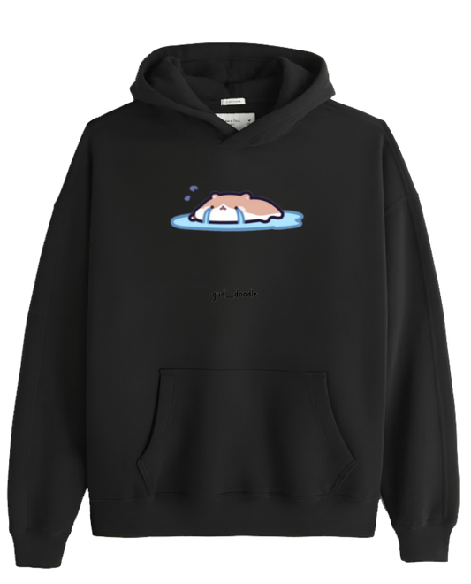 hamster Oversize Hoodie Black 5