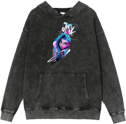 Jinx One Size hoodie Washed 5