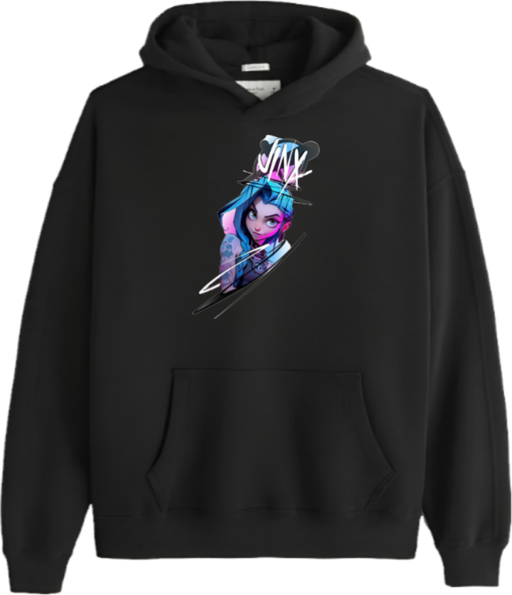 Jinx One Size hoodie Black 5