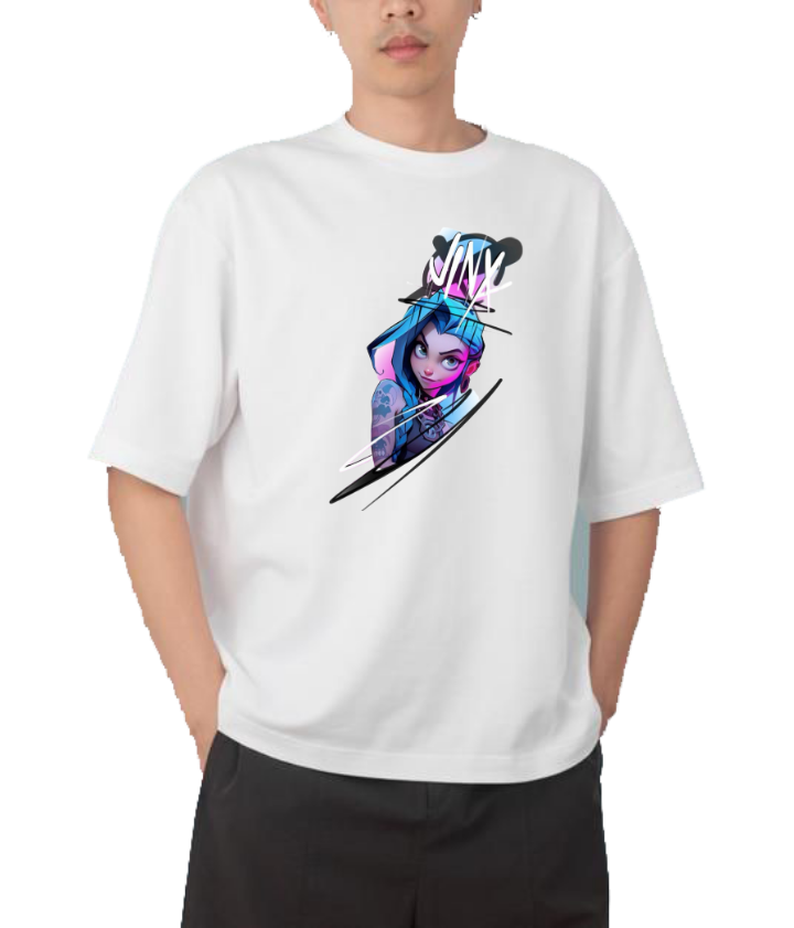 Jinx t- shirt One Size White 5