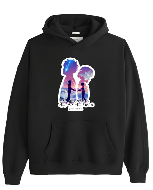 Kimi no Na wa Oversize Hoodie Black 2