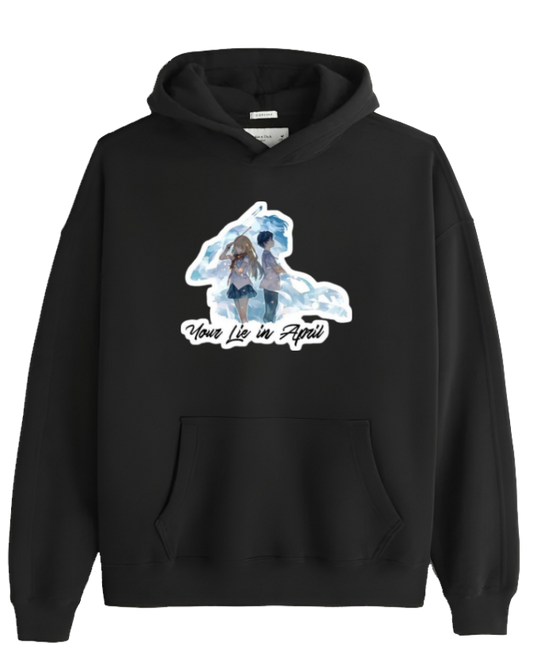 Your Lie in April Oversize Hoodie Black 3