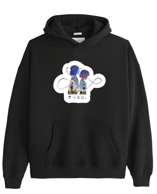 Kimi no Na wa Oversize Hoodie Black 4