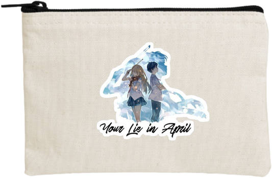 Shigatsu wa Kimi no Uso wallet pencil case Beige 4