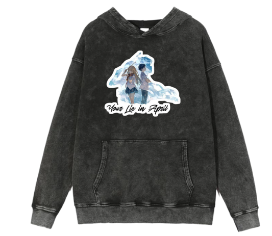 Your Lie in April Oversize Hoodie Washed 3