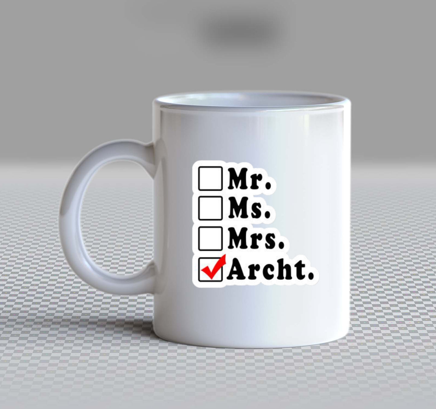 names Mug Mr. Ms. Mrs. Archt. 54