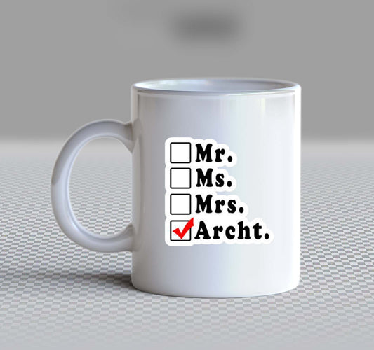 names Mug Mr. Ms. Mrs. Archt. 54