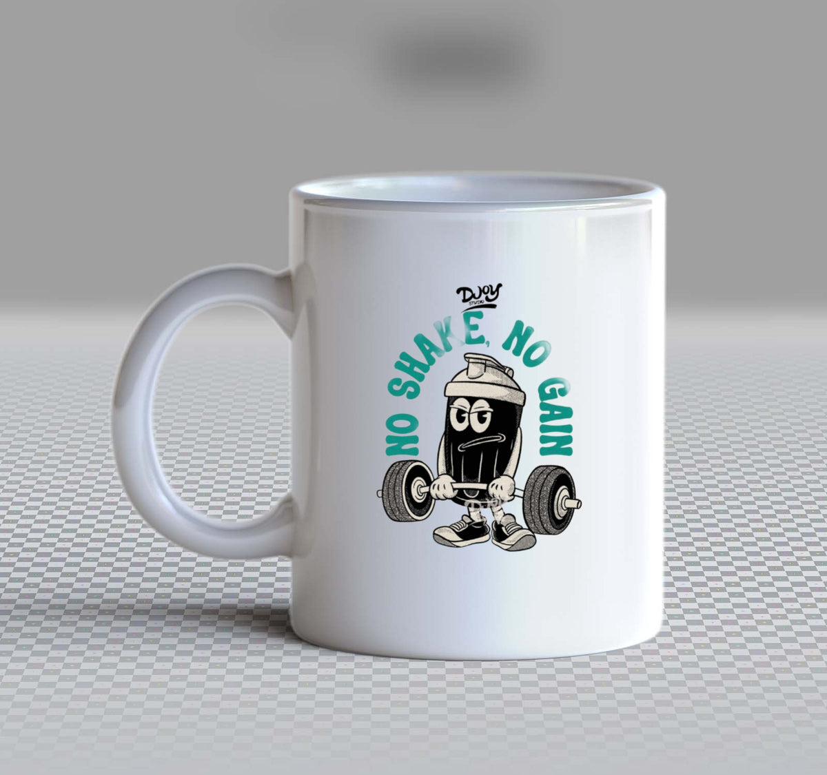 No Shake No Gain Mug White 65