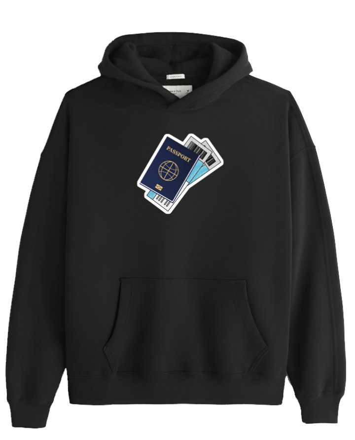 travel travellar Oversize Hoodie Black 1